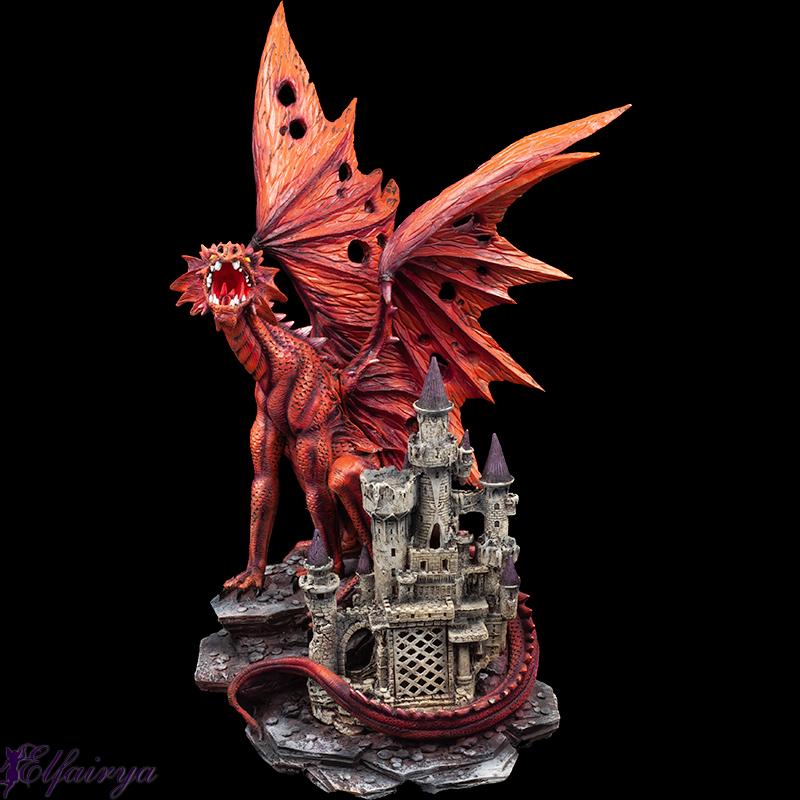 roter-drache-raghor-steht-bruellend-auf-burg